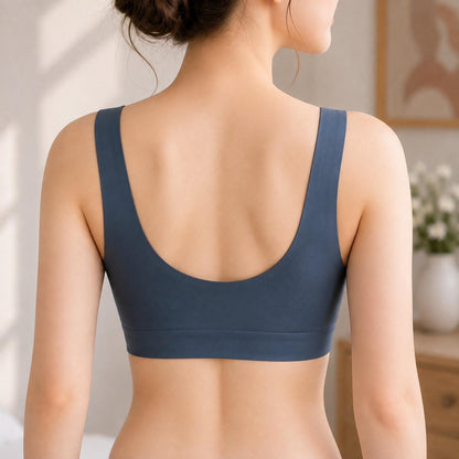 Seamless Slate Blue Wirefree Comfort Bra
