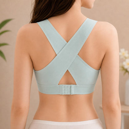 Seamless Mint Green Butterfly Lace Wirefree Bra